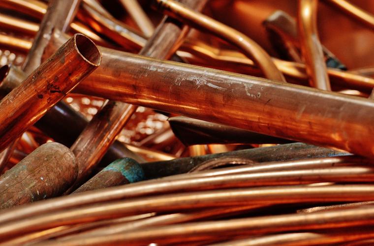 old copper pipes